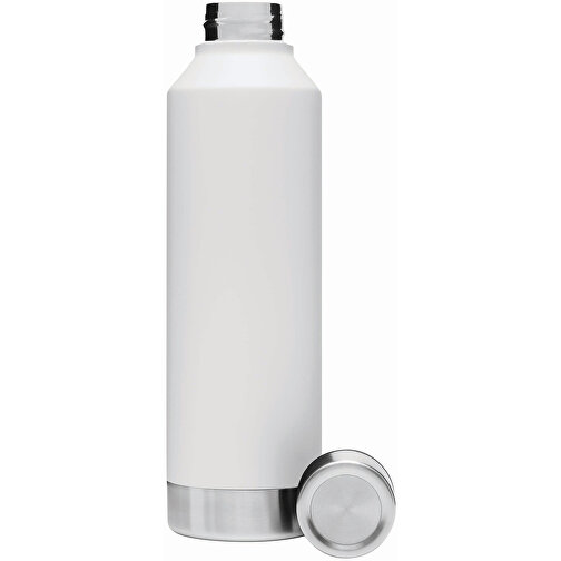 Vakuum-Trinkflasche RICH FLAVOUR , weiß, Edelstahl / PP / Silikon, 25,30cm (Länge), Bild 3