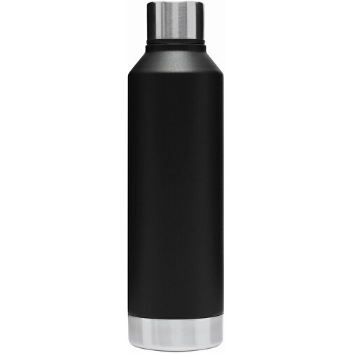 Vakuum-Trinkflasche RICH FLAVOUR , schwarz, Edelstahl / PP / Silikon, 25,30cm (Länge), Bild 2