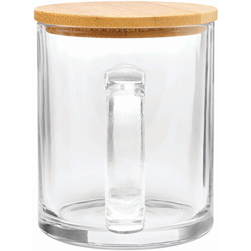 Trinkbecher MINTEA , transparent, Glas / Bambus, 8,00cm (Länge), Bild 4