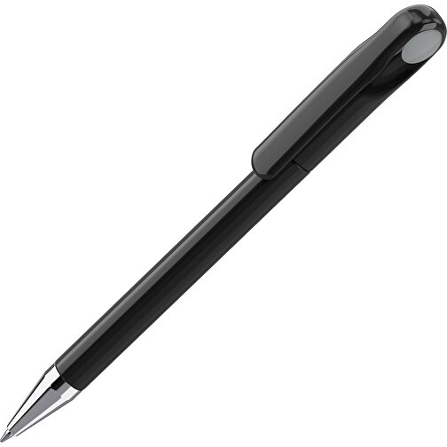Prodir DS1 TPC Twist Kugelschreiber , Prodir, schwarz poliert / grau, Kunststoff/Metall, 14,10cm x 1,40cm (Länge x Breite), Bild 1