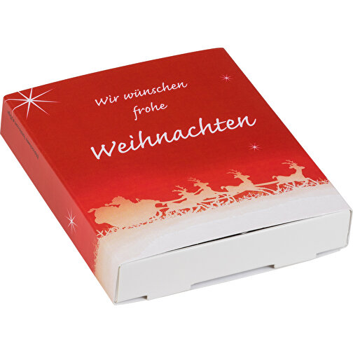 Backförmchen Premium-Box - Xmas - Herz + Stern , Papier, Edelstahl, 8,10cm x 1,50cm x 9,20cm (Länge x Höhe x Breite), Bild 2