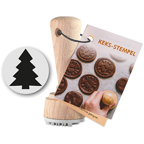 Tampon à biscuits 35 mm avec motif standard et carte publicitaire standard avec recette, Image 2