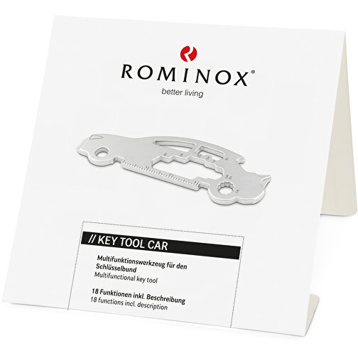 ROMINOX® Key Tool // Car - 18 Functions (Auto) , Edelstahl, 7,50cm x 0,23cm x 2,50cm (Länge x Höhe x Breite), Bild 4