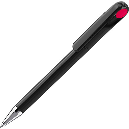 Prodir DS1 TPC Twist Kugelschreiber , Prodir, schwarz poliert / rot, Kunststoff/Metall, 14,10cm x 1,40cm (Länge x Breite), Bild 1