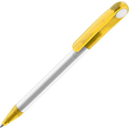 Prodir DS1 TFF Twist Kugelschreiber , Prodir, klar / gelb, Kunststoff, 14,10cm x 1,40cm (Länge x Breite), Bild 1