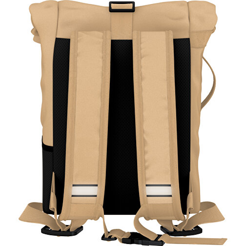 Rolltop Rucksack Comfort , cappuccino, Sublimation-fabric 200g - Polyester (PU), 29,50cm x 13,00cm x 33,00cm (Länge x Höhe x Breite), Bild 2