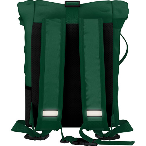 Rolltop Rucksack Comfort , dunkelgrün, Sublimation-fabric 240g - Polyester (PU), 29,50cm x 58,00cm x 16,00cm (Länge x Höhe x Breite), Bild 2