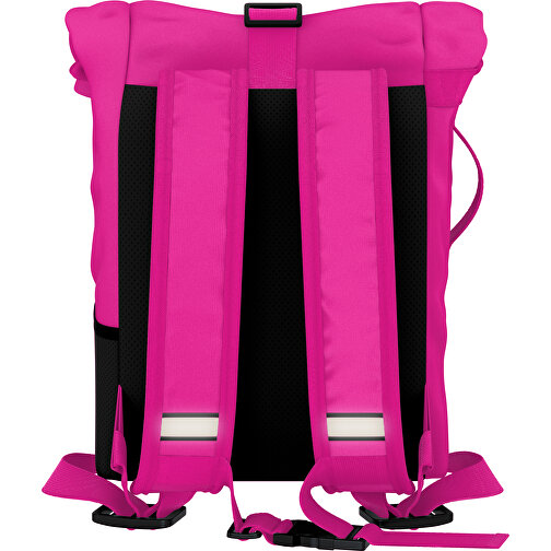 Rolltop Rucksack Comfort , pink, Sublimation-fabric 200g - Polyester (PU), 29,50cm x 13,00cm x 33,00cm (Länge x Höhe x Breite), Bild 2