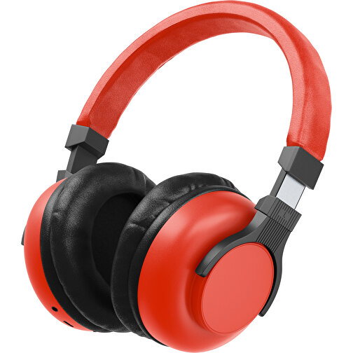 Bluetooth-ANC-Kopfhörer SilentHarmony Inkl. Individualisierung , rot / schwarz, Kunststoff, 20,00cm x 10,00cm x 17,00cm (Länge x Höhe x Breite), Bild 1