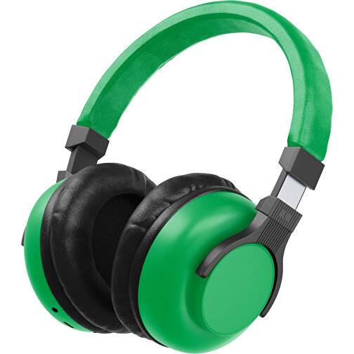 Bluetooth-ANC-Kopfhörer SilentHarmony Inkl. Individualisierung , grün / schwarz, Kunststoff, 20,00cm x 10,00cm x 17,00cm (Länge x Höhe x Breite), Bild 1