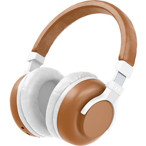 Bluetooth-ANC-Kopfhörer SilentHarmony Inkl. Individualisierung , braun / weiß, Kunststoff, 20,00cm x 10,00cm x 17,00cm (Länge x Höhe x Breite), Bild 1