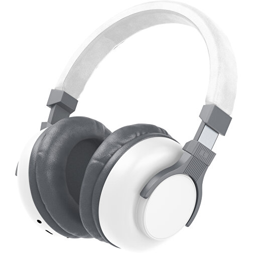 Bluetooth-ANC-Kopfhörer SilentHarmony Inkl. Individualisierung , weiß / dunkelgrau, Kunststoff, 20,00cm x 10,00cm x 17,00cm (Länge x Höhe x Breite), Bild 1