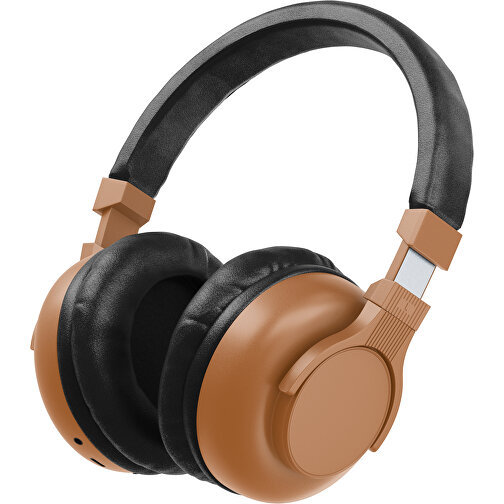 Bluetooth-ANC-Kopfhörer SilentHarmony Inkl. Individualisierung , braun / schwarz, Kunststoff, 20,00cm x 10,00cm x 17,00cm (Länge x Höhe x Breite), Bild 1