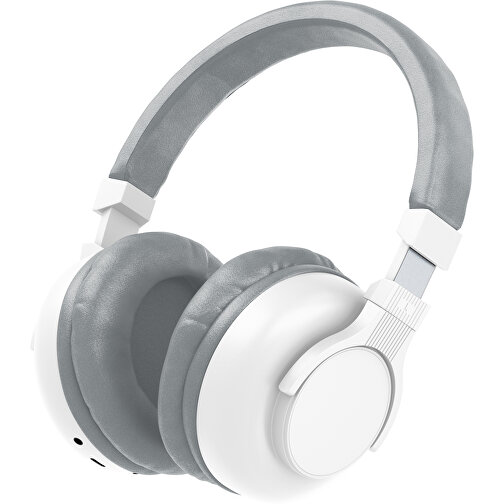 Bluetooth-ANC-Kopfhörer SilentHarmony Inkl. Individualisierung , weiß / silber, Kunststoff, 20,00cm x 10,00cm x 17,00cm (Länge x Höhe x Breite), Bild 1