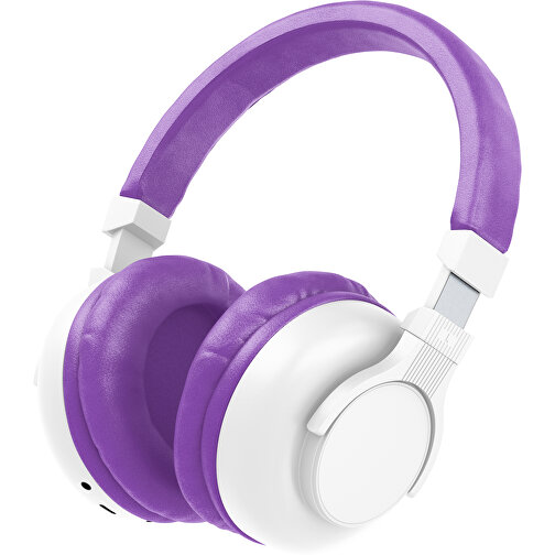 Bluetooth-ANC-Kopfhörer SilentHarmony Inkl. Individualisierung , weiß / lavendellila, Kunststoff, 20,00cm x 10,00cm x 17,00cm (Länge x Höhe x Breite), Bild 1