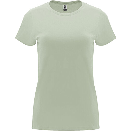 Capri T-Shirt Für Damen , mist green, Single jersey Strick 100% Baumwolle, 170 g/m2, M, , Bild 1