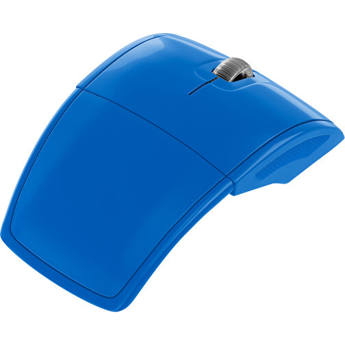 Klappmaus MaxFold , kobaltblau, Kunststoff, 11,30cm x 2,50cm x 5,80cm (Länge x Höhe x Breite), Bild 1