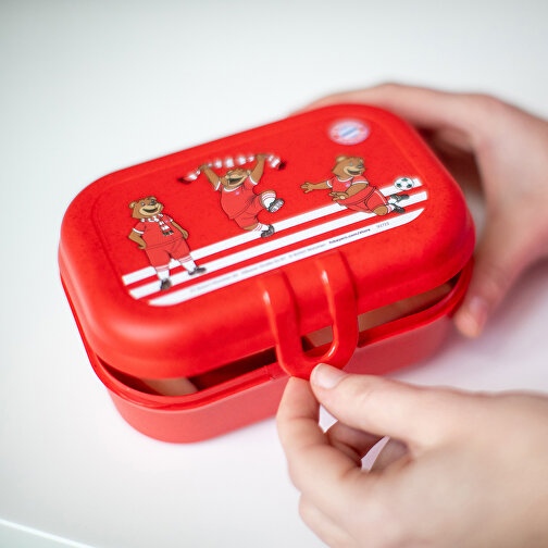 PASCAL S Lunchbox , Koziol, nature red, Organic Bio-Circular, 15,10cm x 6,00cm x 10,80cm (Länge x Höhe x Breite), Bild 2