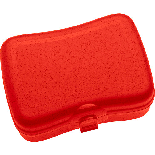 BASIC Lunchbox , Koziol, nature red, Organic Bio-Circular, 16,80cm x 6,60cm x 12,20cm (Länge x Höhe x Breite), Bild 1