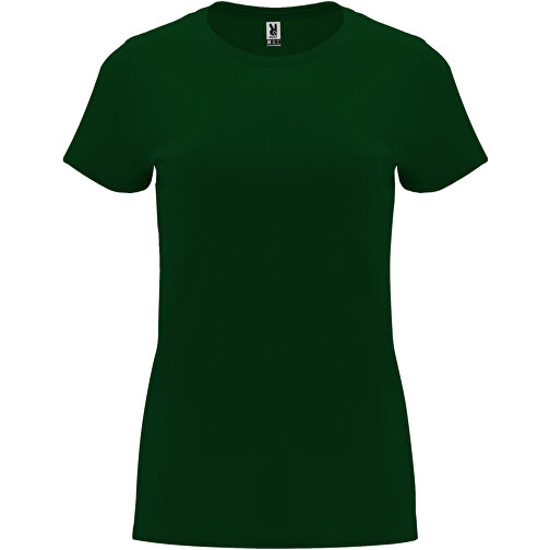 Capri T-Shirt Für Damen , dunkelgrün, Single jersey Strick 100% Baumwolle, 170 g/m2, 3XL, , Bild 1