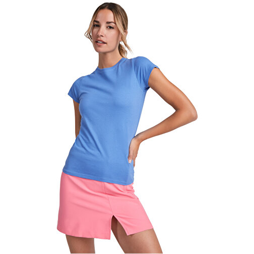 Capri T-Shirt Für Damen , lila, Single jersey Strick 100% Baumwolle, 170 g/m2, 2XL, , Bild 4