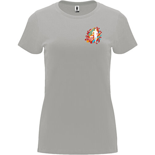 Capri T-Shirt Für Damen , opal, Single jersey Strick 100% Baumwolle, 170 g/m2, XL, , Bild 2