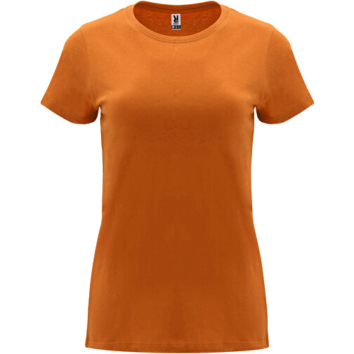 Capri T-Shirt Für Damen , orange, Single jersey Strick 100% Baumwolle, 170 g/m2, XL, , Bild 1