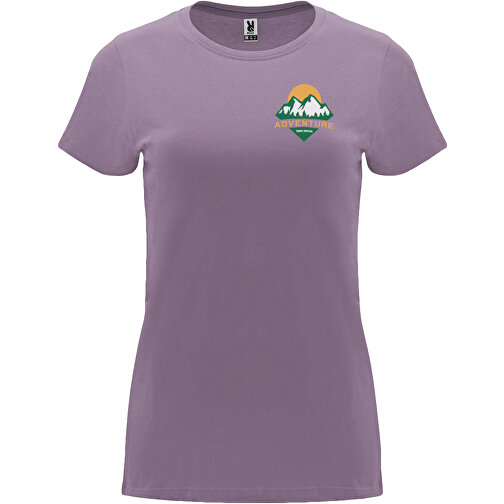 Capri T-Shirt Für Damen , flieder, Single jersey Strick 100% Baumwolle, 170 g/m2, 3XL, , Bild 2