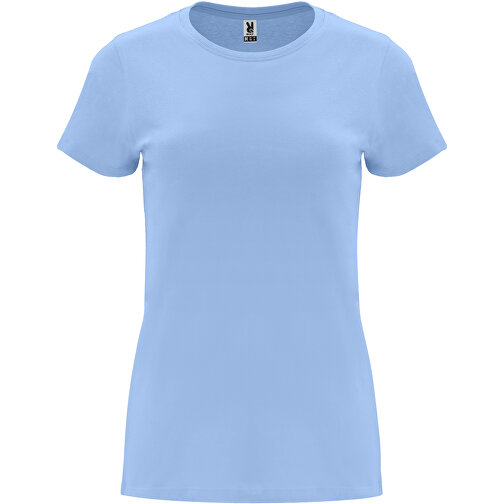 Capri T-Shirt Für Damen , himmelblau, Single jersey Strick 100% Baumwolle, 170 g/m2, 2XL, , Bild 1