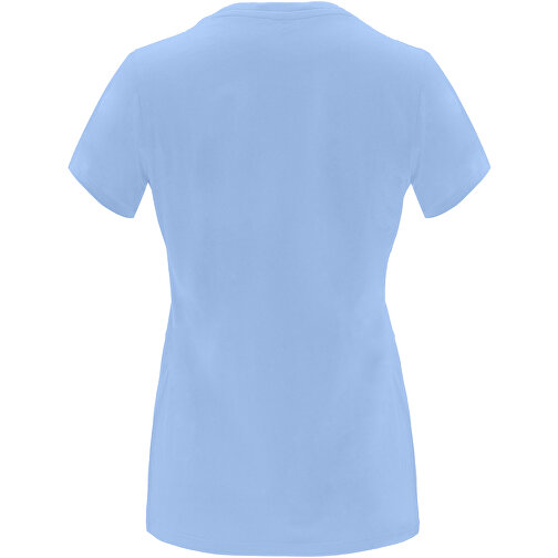 Capri T-Shirt Für Damen , himmelblau, Single jersey Strick 100% Baumwolle, 170 g/m2, M, , Bild 3