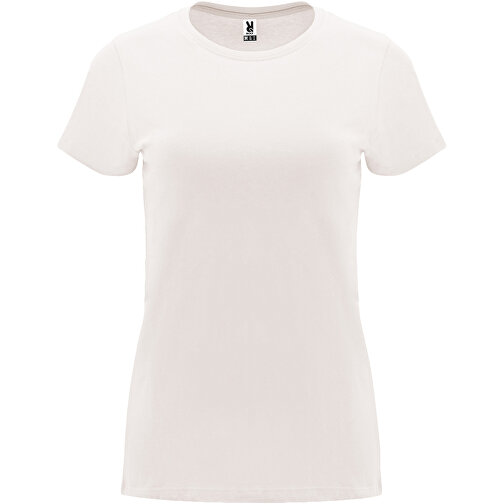 Capri T-Shirt Für Damen , vintage white, Single jersey Strick 100% Baumwolle, 170 g/m2, L, , Bild 1