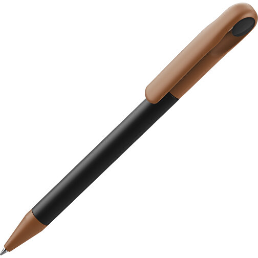Prodir DS1 TMM Twist Kugelschreiber , Prodir, schwarz / dunkelbraun, Kunststoff, 14,10cm x 1,40cm (Länge x Breite), Bild 1
