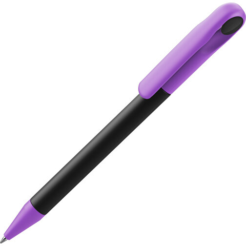 Prodir DS1 TMM Twist Kugelschreiber , Prodir, schwarz / lavendellila, Kunststoff, 14,10cm x 1,40cm (Länge x Breite), Bild 1