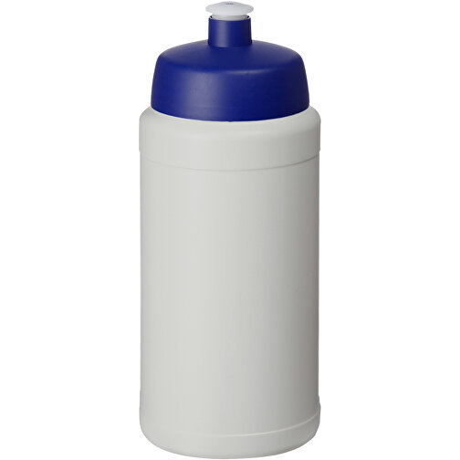 Baseline Recycelte Sportflasche, 500 Ml , Green Concept, natur / blau, Recycelter HDPE Kunststoff, 18,50cm (Höhe), Bild 1
