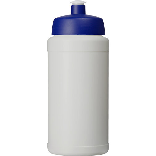 Baseline Recycelte Sportflasche, 500 Ml , Green Concept, natur / blau, Recycelter HDPE Kunststoff, 18,50cm (Höhe), Bild 3