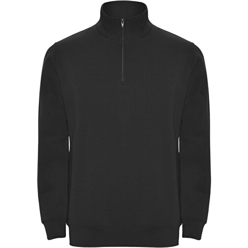 Aneto Pullover Mit Viertelreißverschluss , schwarz, Strick 50% Baumwolle, 50% Polyester, 280 g/m2, L, , Bild 1