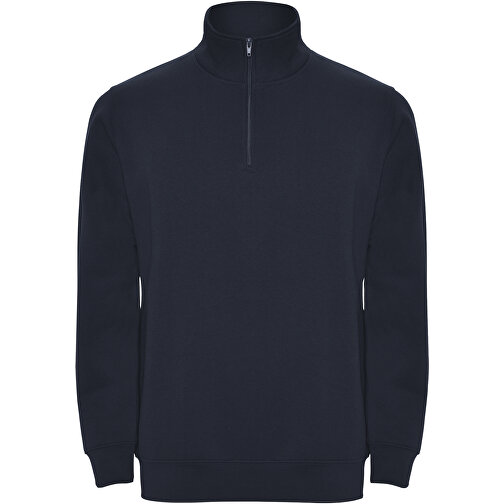 Aneto Pullover Mit Viertelreißverschluss , navy blue, Strick 50% Baumwolle, 50% Polyester, 280 g/m2, 2XL, , Bild 1