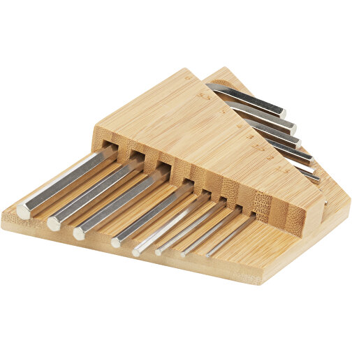 Trousse à outils Allen en bambou à clé hexagonale, Image 1