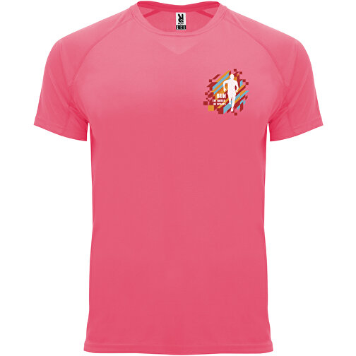 Bahrain Sport T-Shirt Für Herren , fluor lady pink, Interlock Strick 100% Polyester, 135 g/m2, 3XL, , Bild 2