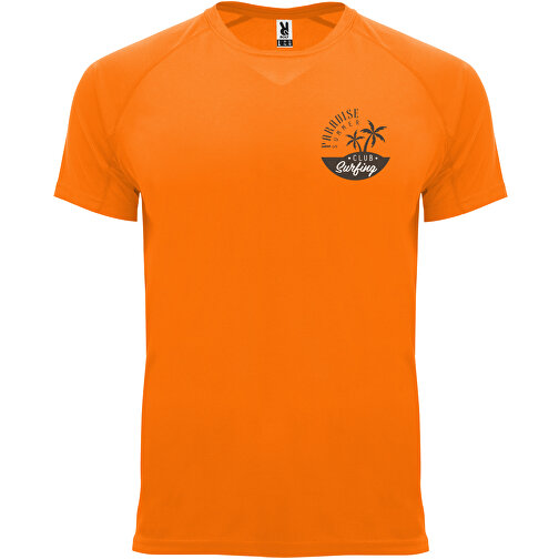 Bahrain Sport T-Shirt Für Herren , fluor orange, Interlock Strick 100% Polyester, 135 g/m2, 3XL, , Bild 2