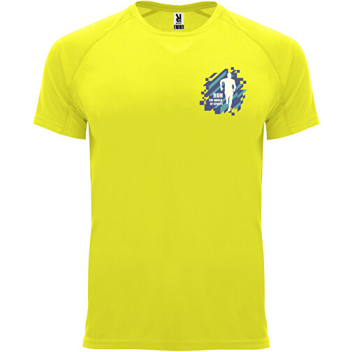 Bahrain Sport T-Shirt Für Herren , fluor yellow, Interlock Strick 100% Polyester, 135 g/m2, 3XL, , Bild 2