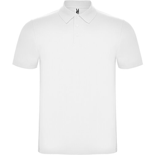 Austral Poloshirt Unisex , weiß, Piqué Strick 100% Baumwolle, 180 g/m2, M, , Bild 1