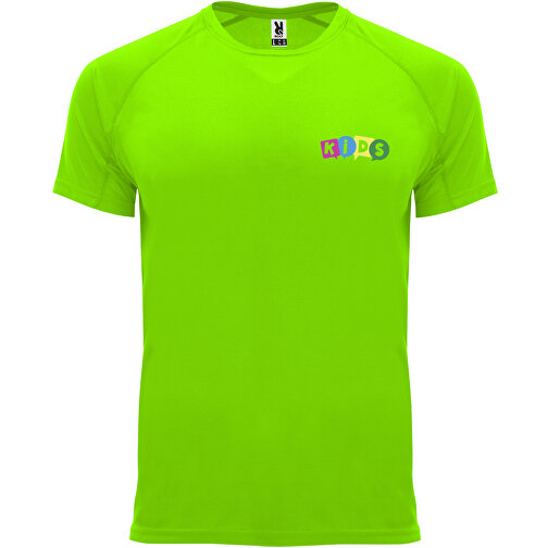 Bahrain Sport T-Shirt Für Kinder , fluor green, Interlock Strick 100% Polyester, 135 g/m2, 8, , Bild 2
