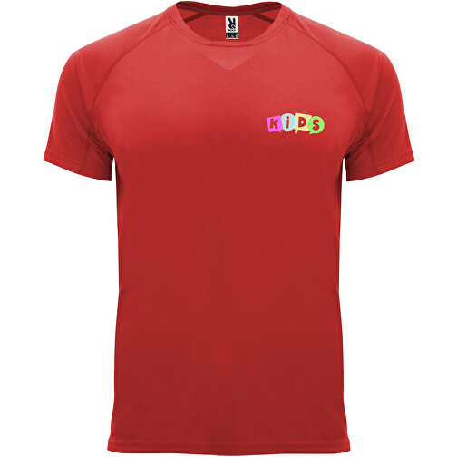 Bahrain Sport T-Shirt Für Kinder , rot, Interlock Strick 100% Polyester, 135 g/m2, 8, , Bild 2