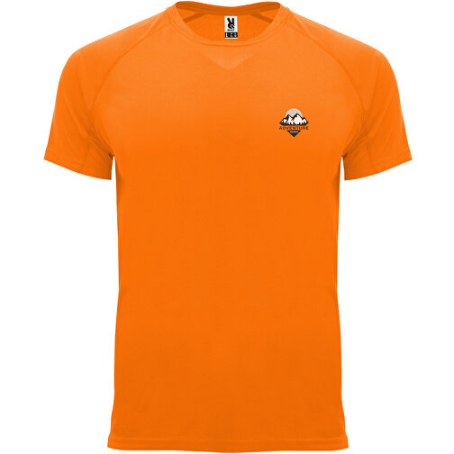 Bahrain Sport T-Shirt Für Kinder , fluor orange, Interlock Strick 100% Polyester, 135 g/m2, 8, , Bild 2