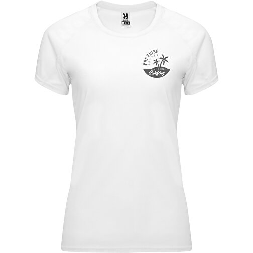 Bahrain Sport T-Shirt Für Damen , weiß, Interlock Strick 100% Polyester, 135 g/m2, 2XL, , Bild 2