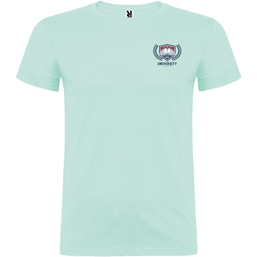 Beagle T-Shirt Für Herren , mintgrün, Single jersey Strick 100% Baumwolle, 155 g/m2, M, , Bild 2
