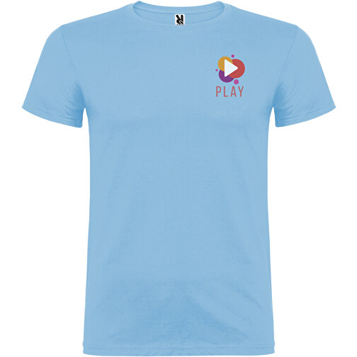 Beagle T-Shirt Für Herren , himmelblau, Single jersey Strick 100% Baumwolle, 155 g/m2, XL, , Bild 2