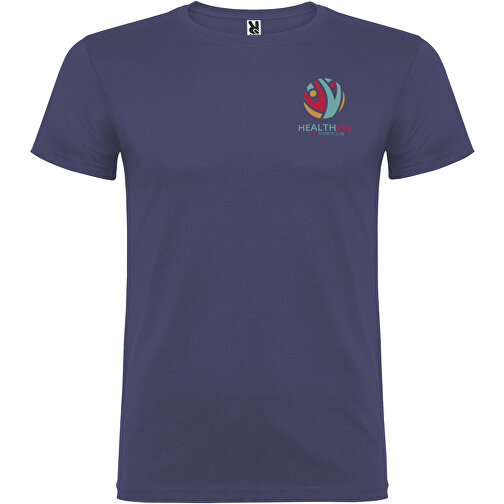 Beagle T-Shirt Für Herren , blue denim, Single jersey Strick 100% Baumwolle, 155 g/m2, XL, , Bild 2