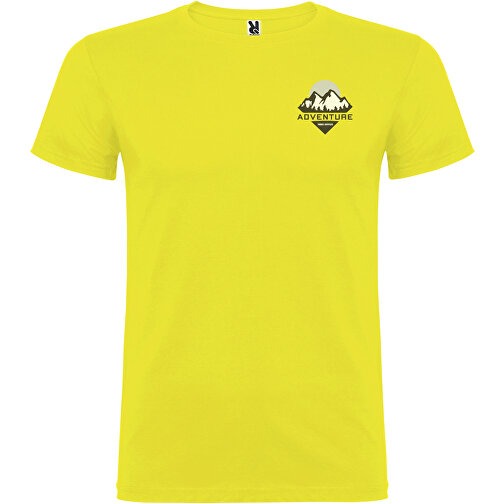 Beagle T-Shirt Für Herren , gelb, Single jersey Strick 100% Baumwolle, 155 g/m2, XL, , Bild 2